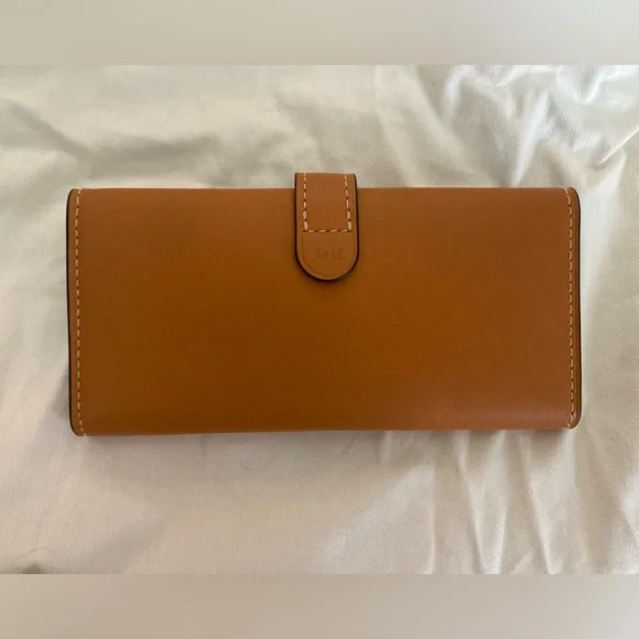 Coach Slim Trifold Wallet Style #57197, Butterscotch - Picture 1 of 6